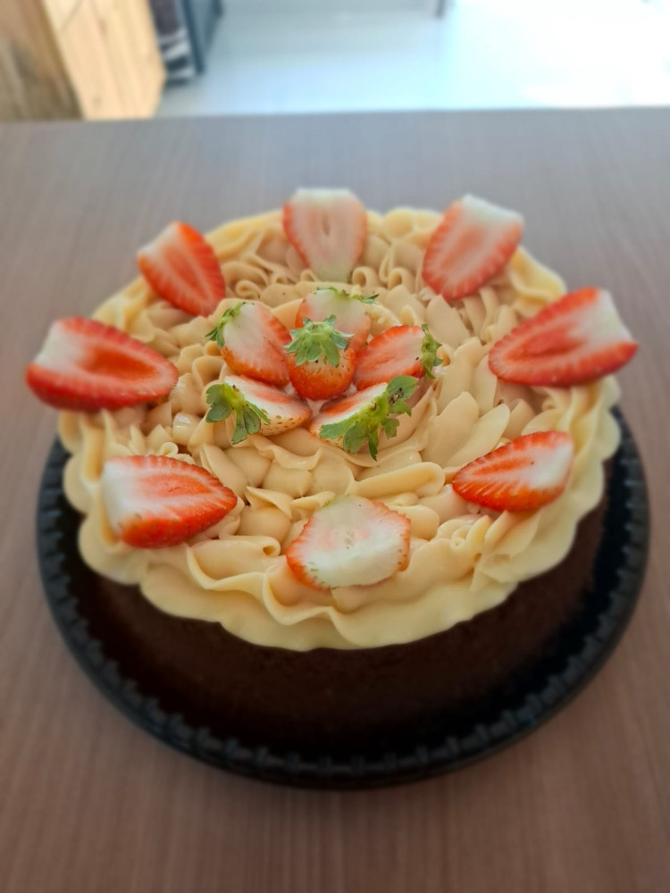 Na compra de uma torta ou cuca, ganhe 50% de desconto