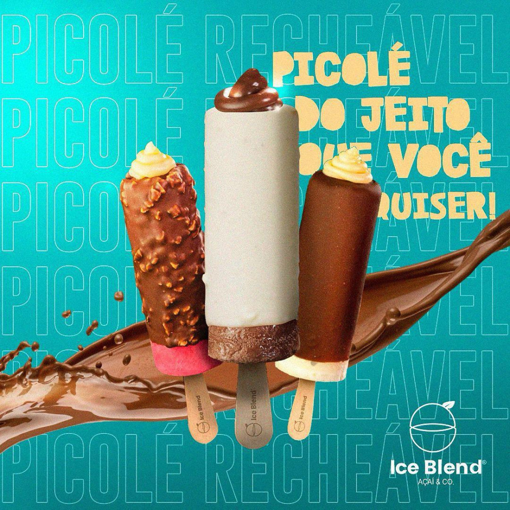 Na compra de um picolé recheável exclusivo, ganhe outro de igual ou menor valor