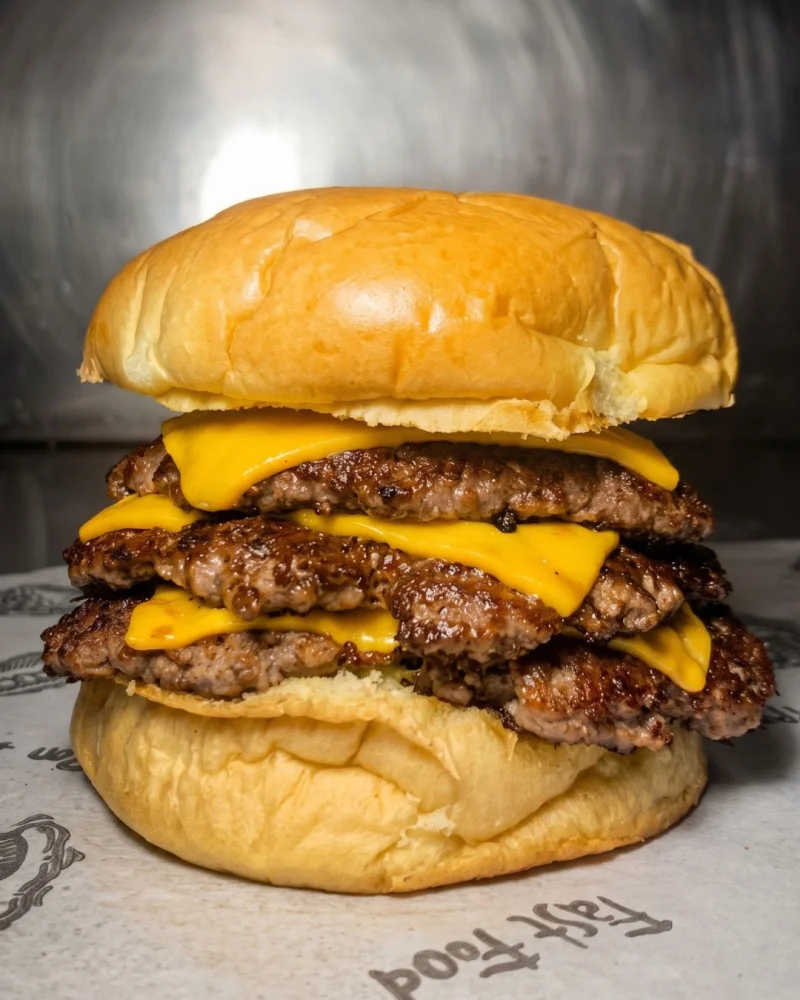 Na compra de um hamburguer, ganhe outro de igual ou menor valor